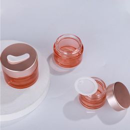 Pink 5g 10g 15g 20g 30g 50g 60g 100g Glass Cream Jar Facial Cream Packaging Container Ffaii