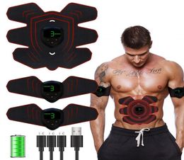 Gym Fitness Equipment Exercise Abdominal ABS Stimulator Muscle Toner Toning Belt Muscle EMS Trainer Ab Rollers Drop1253384