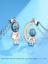 Pendant Necklaces Friends Brothers And Sisters Metal Necklace Contact Together High Jewelry Gift 2 Pieces/set