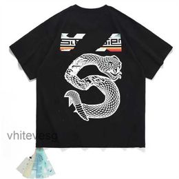 Designer Shirt Mens t White Shirts Tshirts Short Sleeve Letter Printed Streetwear T-shirts White Irregular Arrow Loose Tees Tops Man Casual Brand I4M1