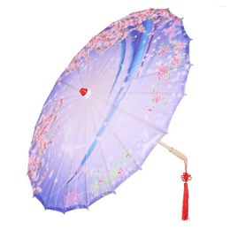 Umbrellas Oil Paper Flower Pattern Chinese Cloth Japanese Parasol For Wedding Party Pography Costumes Dance Decoration