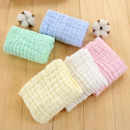 Towel Small 25 50cm Solid Color Soft Gauze Cotton Towels Washable Folded Children Face Bathroom Fast Drying Handkerchief