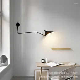 Wall Lamp Reading Modern Style Led Applique Long Sconces Korean Room Decor Mural Design Bathroom Light Retro