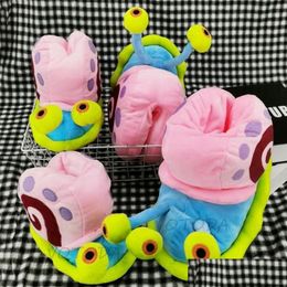 Home Shoes Winter Home Shoes Women Gary Snails Slippers Furry Cute Cartoon Indoor Slipper Warm Plush House Flops Female Funny Slides 2 Dhibk