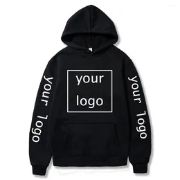 Men's Hoodies DIY Logo Mens Autumn Winter Boys Girls Sweatshirts Fashion Cosplay Hoodie