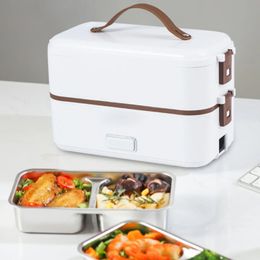 Electric Lunch Box Heated Thermal Lunch Box Portable Multilayer Layers Food Warmer LunchBox for Car Truck Office Workers Student 231221