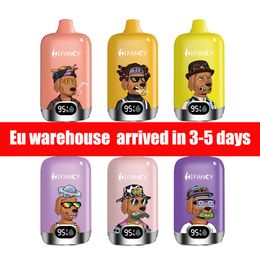 EU warehouse vape 16000 hifancy led power display screen box electronic cigarette bang box puff 12k 10k zooy bar rechargebale batery prefilled carts poco vape bar