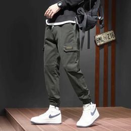 Men's Jeans fashion streetwear men cargo pant trouser for male black Korean style clothes korean y2k clothes jean denim autumn 90s harem J231222