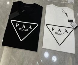 Italy Summer Mens Designer T Shirt Casual Milan Man Womens Tees With Letters Print Short Sleeves Top Sell Luxury Men Hip Hop clothes pure cotton T-shirt S 3XL 4XL 5XL code