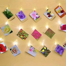 Luz De Clip De Fotos, Fairy String Lights With 50 Led String 20 Wooden Clips For Hanging Pictures For Bedroom, Party Lights, Wall Christmas & Halloween Decorations