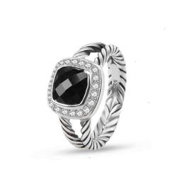 rings Black wedding Inlaid Fashion 18k Love ring Women sliver gold Luxury designer Engagement Jewellery Onyx CZ Banquet Accessories279v