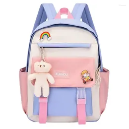 School Bags Kindergarten Boys And Girls Backpack For Grades 1-3 Waterproof Female Elementary Students