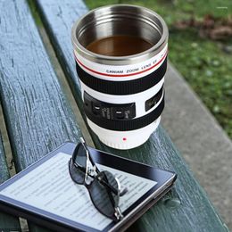 Water Bottles Camera Lens Coffee Mug Travel Cup 350 ML Stainless Steel Insulated For Cold Tea