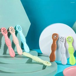 Dinnerware Sets -grade Silicone Spoon Kit Baby Training Spoons Mouth-care Soft For Tooth Extraction Patients Children Feeding Cutlery