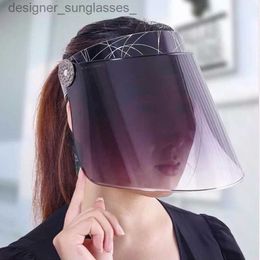 Visors Adult Mask Hat Face Protection Cover Cs Windshield Facial Part Cycling Windproof Motorcycle Sun HatL231218