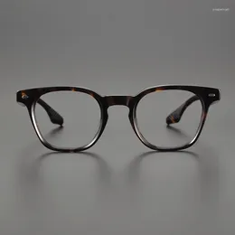 Sunglasses Frames Big-faced Men's Glasses Frame Handmade Japanese Plate Box Women's Tortoise Shell Retro Style With Myopia.