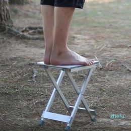 Camp Furniture -light Portable Aluminium Alloy Outdoor Folding Stool Fold Up