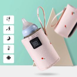 Portable USB Baby Bottle Warmer Bag Travel Milk Warmer Infant Feeding Bottle Warm Cover D08C 231222