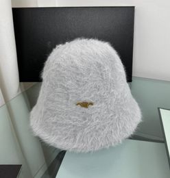 Fur Bucket Hat Autumn and Winter Spring and Autumn Bucket Hats New Women's Face-Looking Small Wholesale