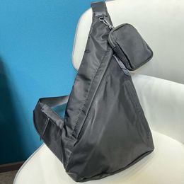 Mens nylon chest bag famous fashion brand crossbody waits bag nylons waterproof fabric