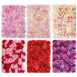 Decorative Flowers Creativity Plastic Artificial Flower Wedding Pography Plant Wall Rose Background Home Decoration Modern