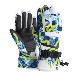 Winter Warm Snowboard Ski Gloves Waterproof Touch Phone men women Snow Mittens Skiing snowmobile glove Handschoemen Air -30 PU 231221