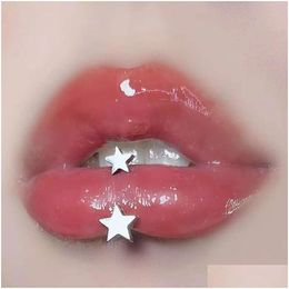 Labret Lip Piercing Jewellery You Are Also A Ring D-Shaped External Thread Star Spicy Girl Earbone Ear Nail Drop Delivery Body Dhhkm