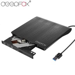 Deepfox External Drive USB 3.0 DVD-RW/CD-RW Recorder Optical Drive CD DVD ROM Writer For Tablets PC 231221
