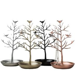 1530cm 4style jewelry stand rack household iron necklace rack earring rack alloy jewelry display prop bird tree home furnishings 12789