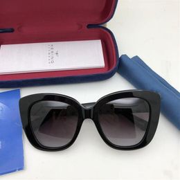 LUXURY 0327S Exqusite Butterfly style Sunglasses 52-20-140 female gradient anti-UV400 Cat-eye goggles GOGGLES full-set case OEM ou2018