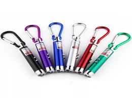 New Multifunctional 3 in1 LED Laser Light Pointer Key Chain Flashlights Mini Torch Flashlight Money Detector Light2497838