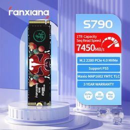 Fanxiang S790 7450MBs M.2 SSD 4TB 2TB 1TB TLC Hard Disk M.2 NVMe PCIe4.0x4 Internal Solid State Drive For Laptop Desktop PC 231221