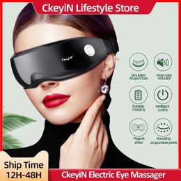 CkeyiN Profession Eye Massager Vibration massage Electric Shiatsu Massager For Dry Eye Strain Eye Fatigue Relief Better Sleep 231221