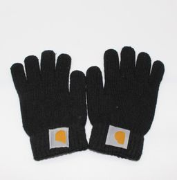 Foreign Trade Male and Female Trendy Brand Finger Gloves Couple Students Warm-Keeping Soft Knitted Full Finger Gloves