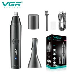 VGR Professional Nose Hair Trimmer Rechargeable Nose and Ear Hairs Trimmer Portable Mini Nose Clipper Trimmer for Men V-613 231221
