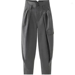 Women's Pants Loose High Waist Suit 2023 Spring And Autumn Corset Overalls Temperament Casual Radish Harlan
