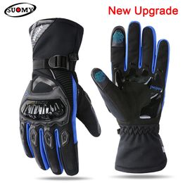 SUOMY Waterproof Motorcycle Gloves Winter Warm Moto Protective Touch Screen Gant Guantes Motorbike Riding Glove 231221