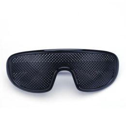 Pinhole Glasses Black Anti Fatigue Hallow Sunglasses Small Hole Myopia Eyewear High Quality Plastic Drop3013