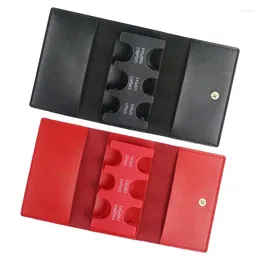 Storage Bags Coin Holder For Purse Dispenser Wallet Sturdy Multifunctional Threefold Change With Leather Cover Sisters