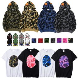 Designer Fashion Men patterned Long sleeve hoodie and short sleeve T-shirt Street Hip Hop casual sports style Running Basketball Football men and women
