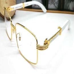 women buffalo horn glasses frame retro oversized sunglasses bamboo and wood sunglasses women rimless sunglasses men eyeglasses324T