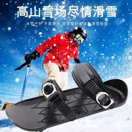 Ski Boots Outdoor Mini Second Generation Ski Shoes Winter Snowy Convenient and Durable Integrated Single Person Sled Snowshoeing Shoes