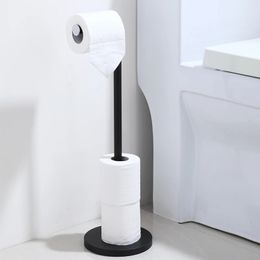 Free Standing Toilet Paper Holder 304 Stainless Steel Bathroom Dispenser Storage Tissue Organization 231221