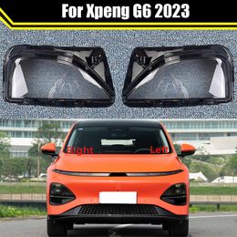 Auto Head Lamp Light Case for Xpeng G6 2023 Car Front Headlight Lens Cover Lampshade Glass Lampcover Caps Headlamp Shell