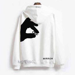 Men's Hoodies Sweatshirts Designer Mens Fashion Finger Ow Brand Hooded Sweatshirt Oversize Bxx8 P15a Y2i7 Iw3l