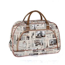 Fashion Cartoon Print Travel Bags for Women Large Handbag Men Weekend Multifunctional Duffle Bag Shoulder 231221