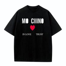 2023 Erkek Yaz Tasarımcısı T-Shirt Erkek Kadınlar Moda Sokak Giyim Hip Hop Mo Shixiong T-Shirt Erkekler Sıradan En İyi T-Shirt M-3XL
