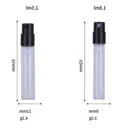 Hot Sale Mini Perfume Tube Empty Glass Spray Cosmetic Bottle 18ml 25ml For Travel Bcpvg