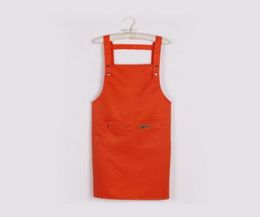 Fashionable Apron Men Women Waterproof Chef Apron Cooking Kitchen Double Pocket1051938