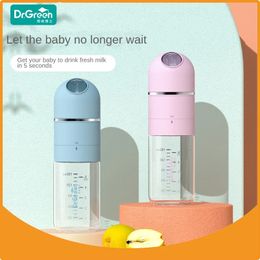 Dr.Green Wide Mouth 4S Bottle born Baby Bottle Glass 150mL/240mL Sealed isolation Fast milk filling RemovableWashable Bottles 231222